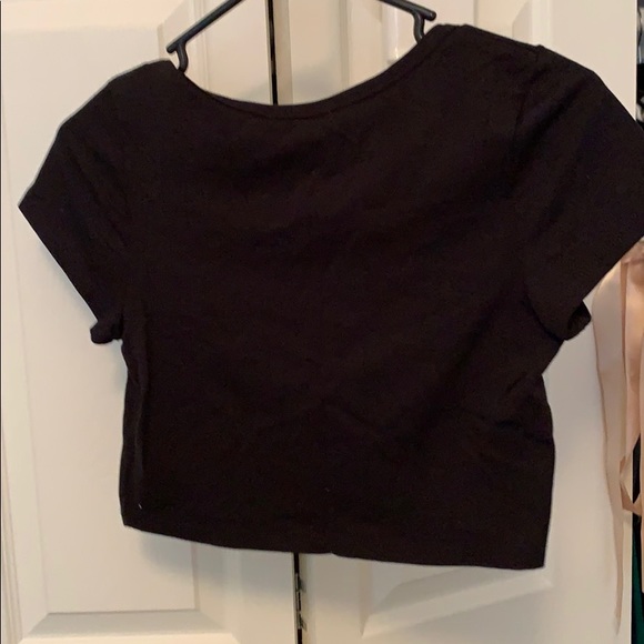 Black Crop Top - Picture 3 of 3